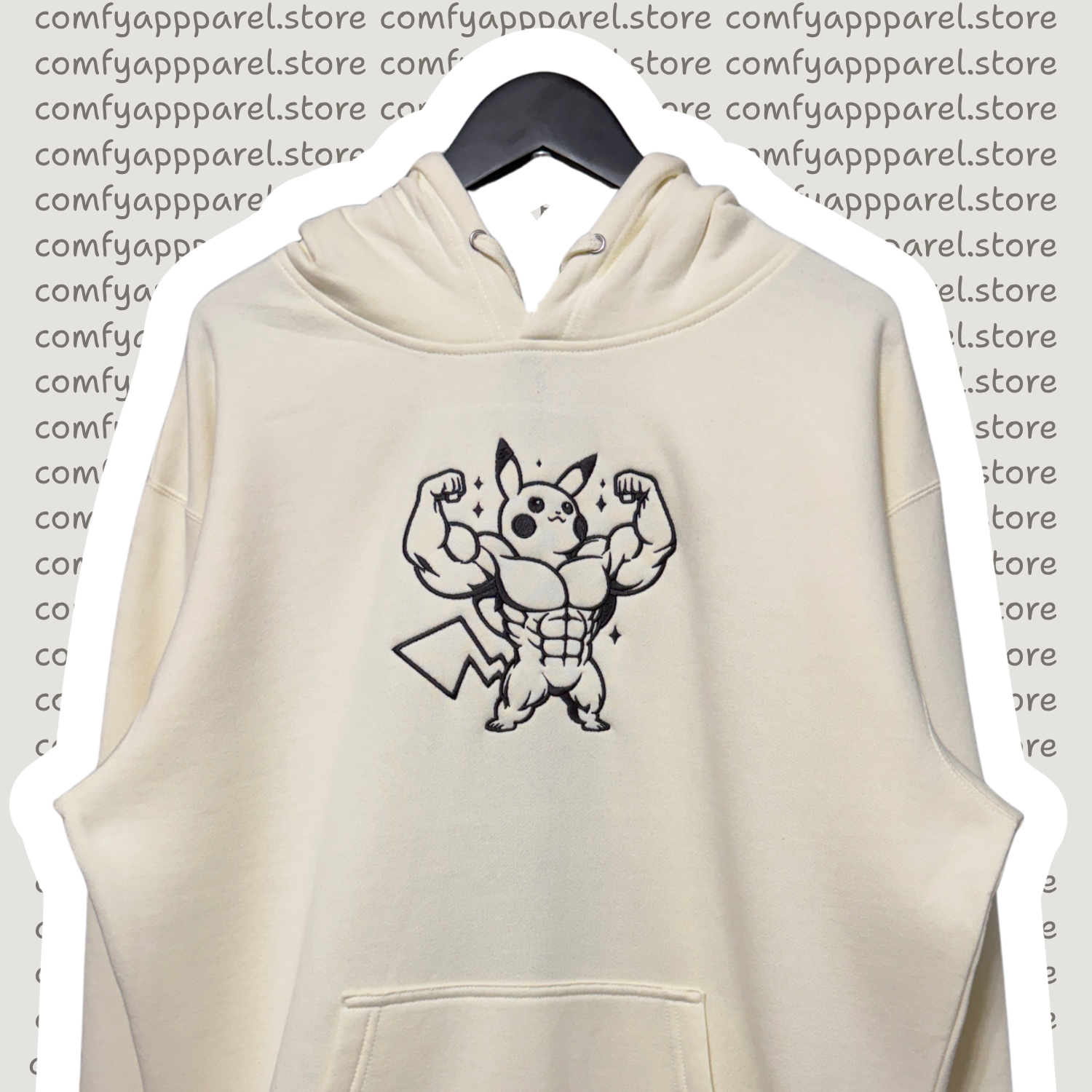 Product with the name Muscular Anime Character - Hoodie in the 1 catergory